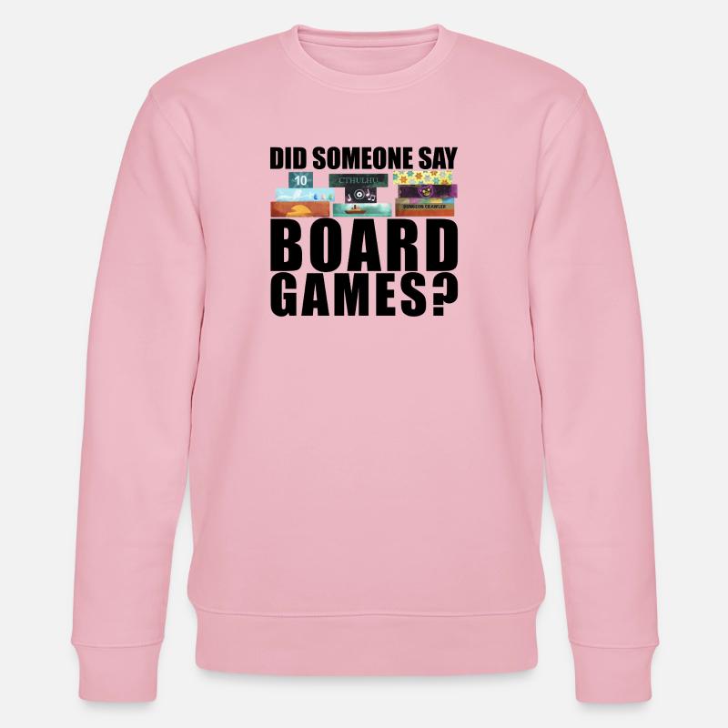 Brettspiele lustiger Spruch - Stanley/Stella Unisex Bio-Sweatshirt CHANGER  - Hellrosa
