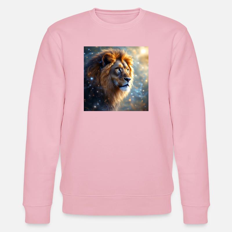 Krafttier Löwe - Stanley/Stella Unisex Bio-Sweatshirt CHANGER  - Hellrosa
