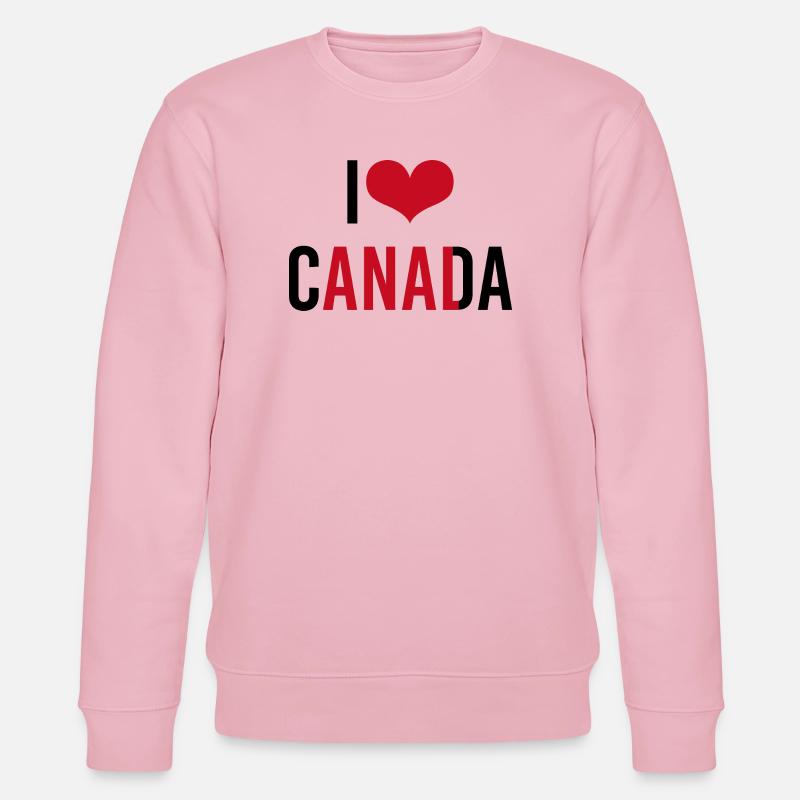 I love Canada - Stanley/Stella Unisex Bio-Sweatshirt CHANGER  - Hellrosa