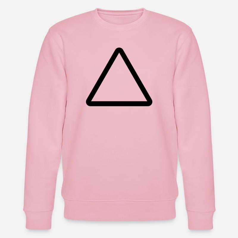 Baustelle, Warnschild Vorlage, Danger Warning - Stanley/Stella Unisex Bio-Sweatshirt CHANGER  - Hellrosa