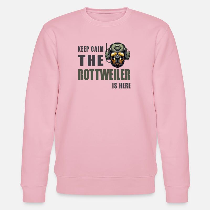 Rottweiler – Conception Keep Calm - Sweat bio CHANGER Stanley/Stella Unisexe - rose pâle
