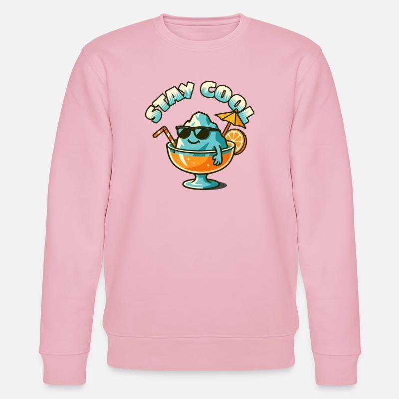 Bleib kühler Eisberg im Sommerglas - Stanley/Stella Unisex Bio-Sweatshirt CHANGER - Hellrosa