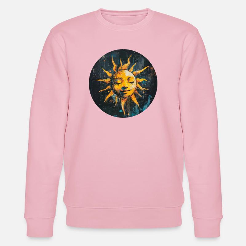 Sonne - Stanley/Stella Unisex Bio-Sweatshirt CHANGER  - Hellrosa