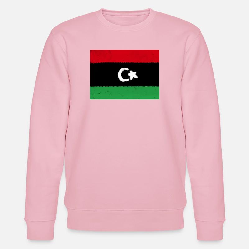 Drapeau de la Libye - Sweat bio CHANGER Stanley/Stella Unisexe - rose pâle