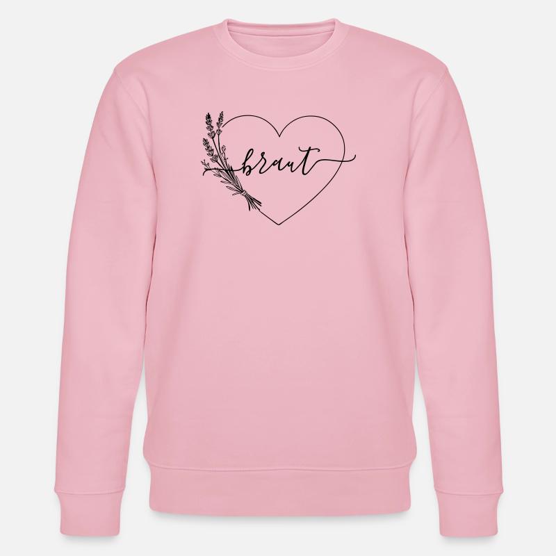 Team BrautHerz Wildblumen - Stanley/Stella Unisex Bio-Sweatshirt CHANGER  - Hellrosa