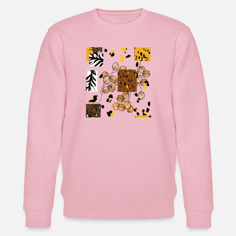Animal Tier Print Muster - Stanley/Stella Unisex Bio-Sweatshirt CHANGER  - Hellrosa
