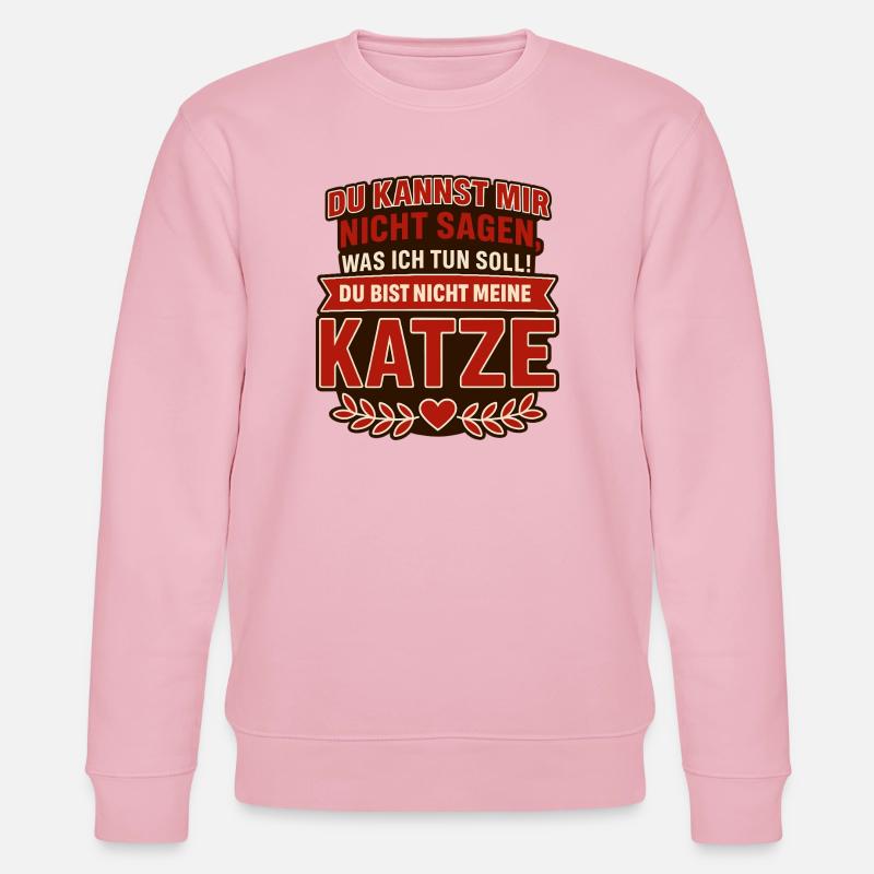 Tu n’es pas mon chat ! - Sweat bio CHANGER Stanley/Stella Unisexe - rose pâle