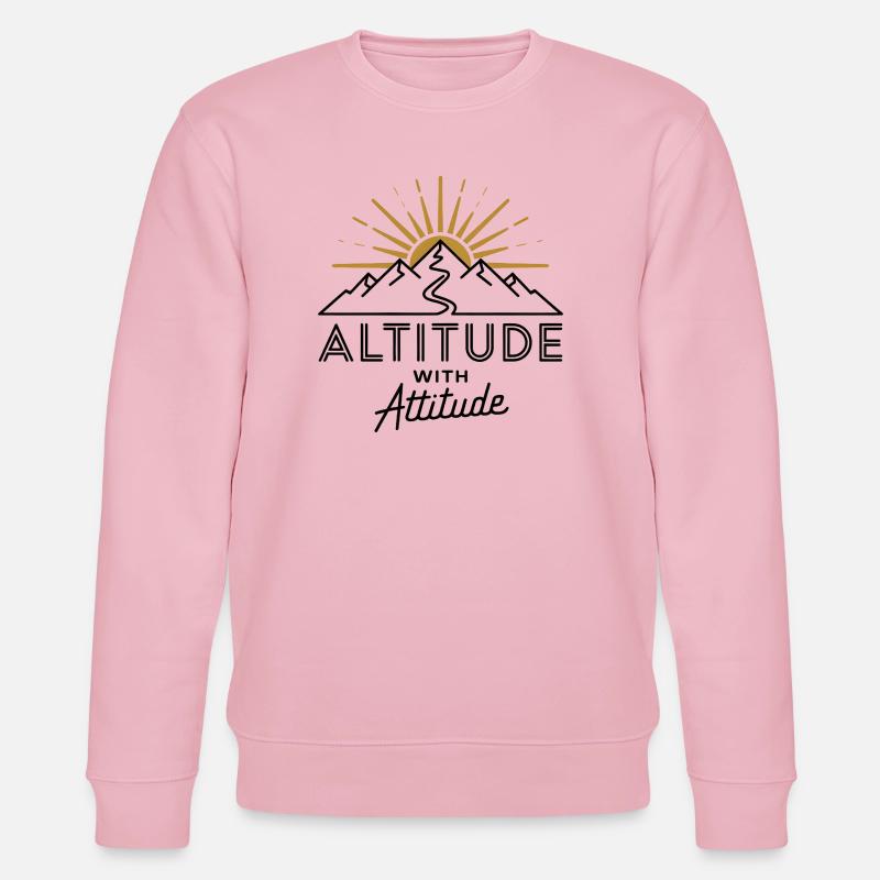 Höhe mit Fluglage - Stanley/Stella Unisex Bio-Sweatshirt CHANGER  - Hellrosa