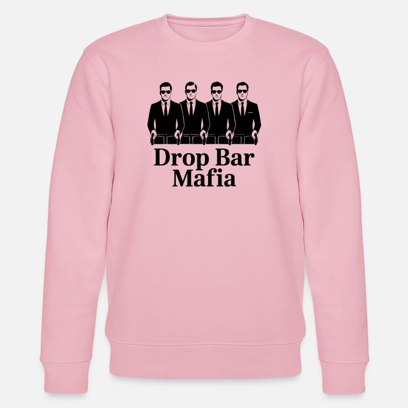 Drop Bar Mafia – Retro Radfahren - Stanley/Stella Unisex Bio-Sweatshirt CHANGER - Hellrosa