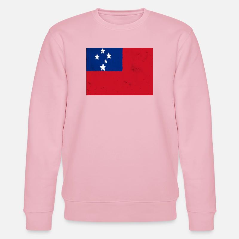 Drapeau des Samoa - Sweat bio CHANGER Stanley/Stella Unisexe - rose pâle