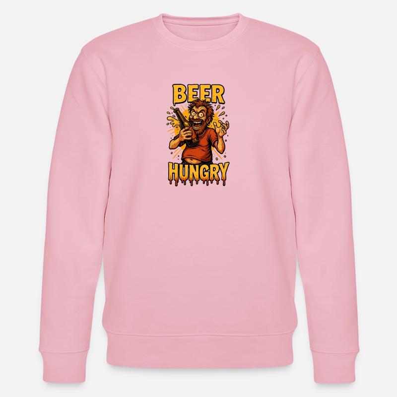 Bier Hunger Design - Stanley/Stella Unisex Bio-Sweatshirt CHANGER  - Hellrosa