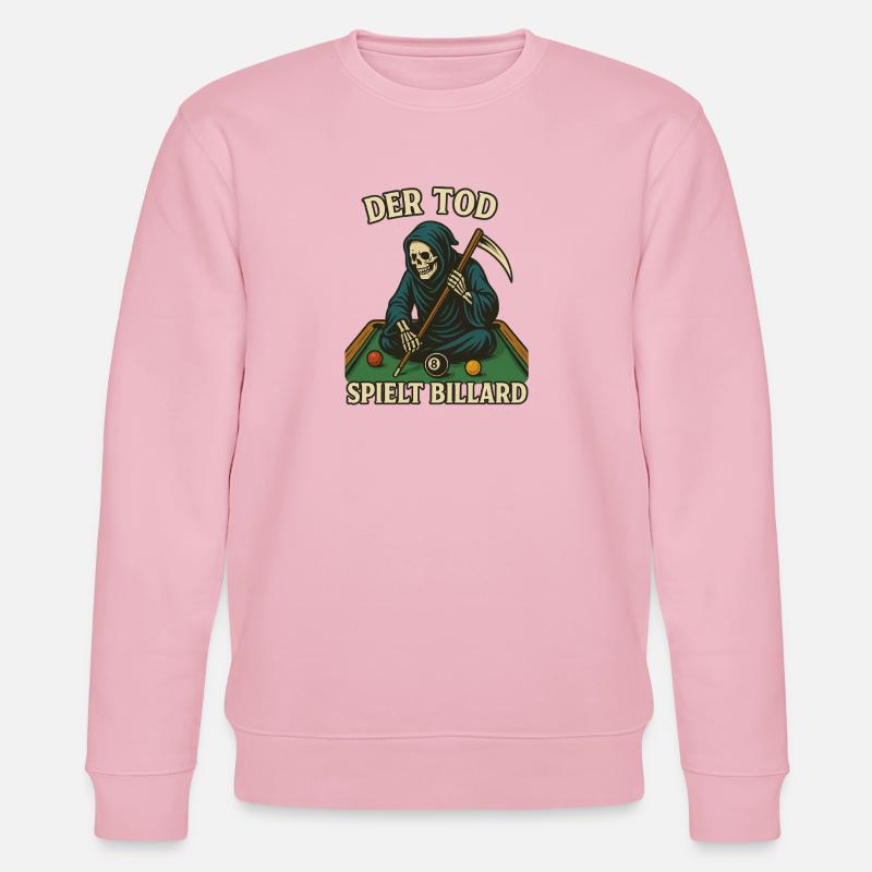 Der Tod spielt Billard - Stanley/Stella Unisex Bio-Sweatshirt CHANGER  - Hellrosa