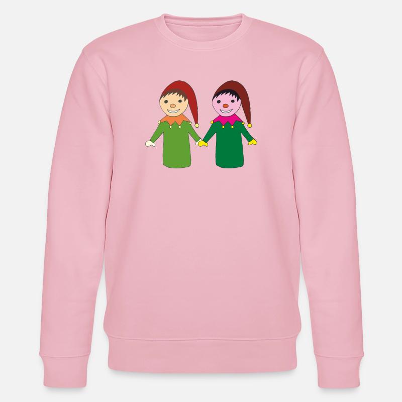 Fröhliche kasperl freunde - Stanley/Stella Unisex Bio-Sweatshirt CHANGER  - Hellrosa