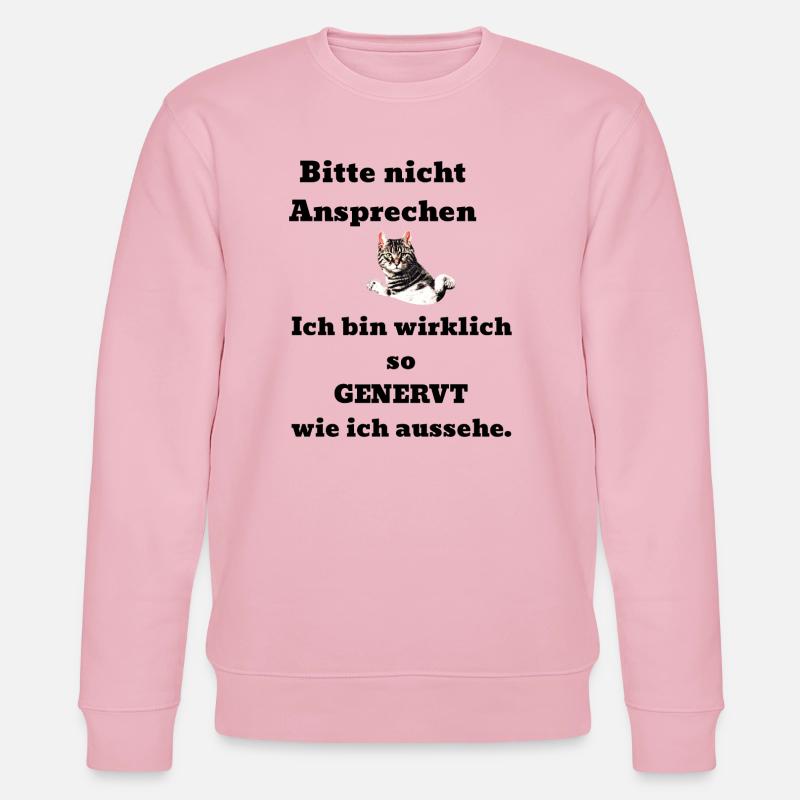 Dire chat agacé - Sweat bio CHANGER Stanley/Stella Unisexe - rose pâle