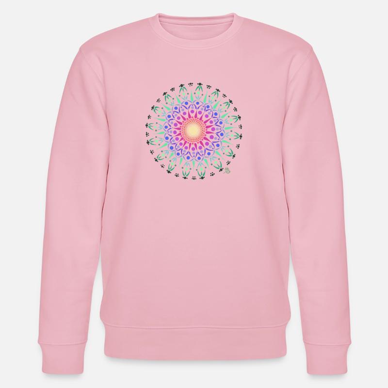 Mandala Lebensfreude - Stanley/Stella Unisex Bio-Sweatshirt CHANGER  - Hellrosa