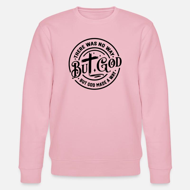 Geometrisches abstraktes Strichzeichnungsdesign - Stanley/Stella Unisex Bio-Sweatshirt CHANGER - Hellrosa
