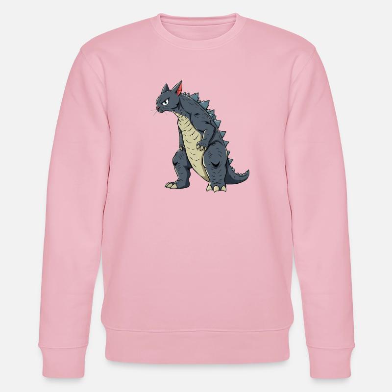 Cat as a lizard - Stanley/Stella CHANGER Unisex Organic Sweatshirt - cotton pink