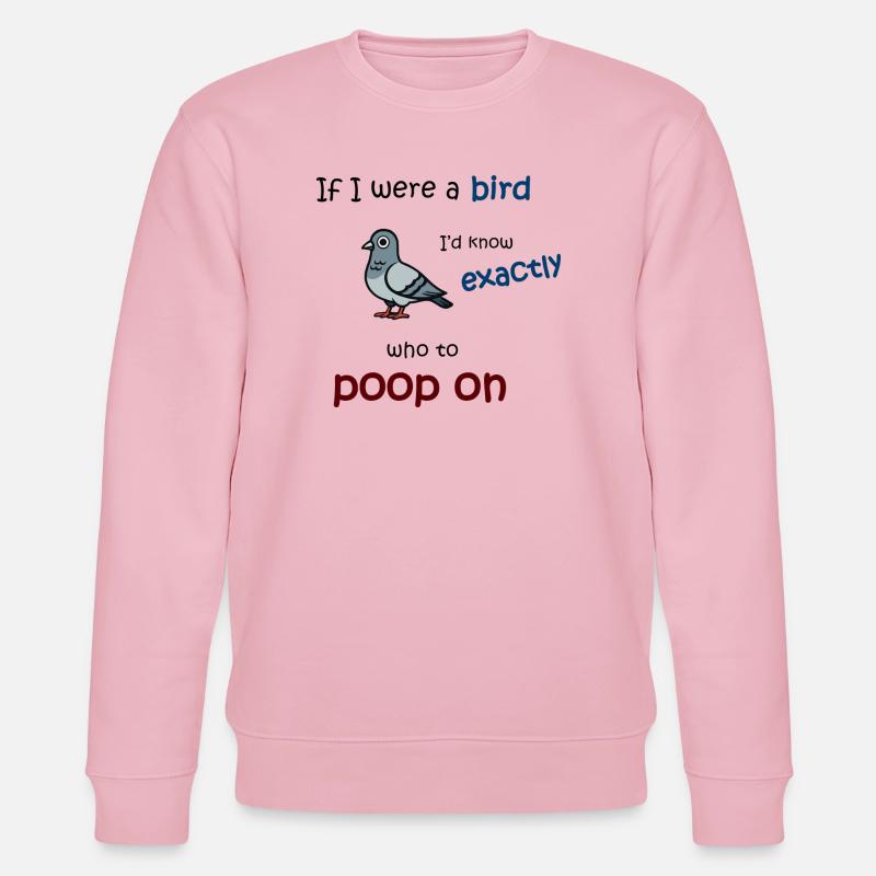 Mode oiseau activé - Sweat bio CHANGER Stanley/Stella Unisexe - rose pâle