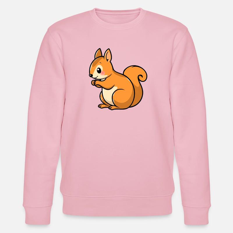 EIchhörnchen - Stanley/Stella Unisex Bio-Sweatshirt CHANGER  - Hellrosa
