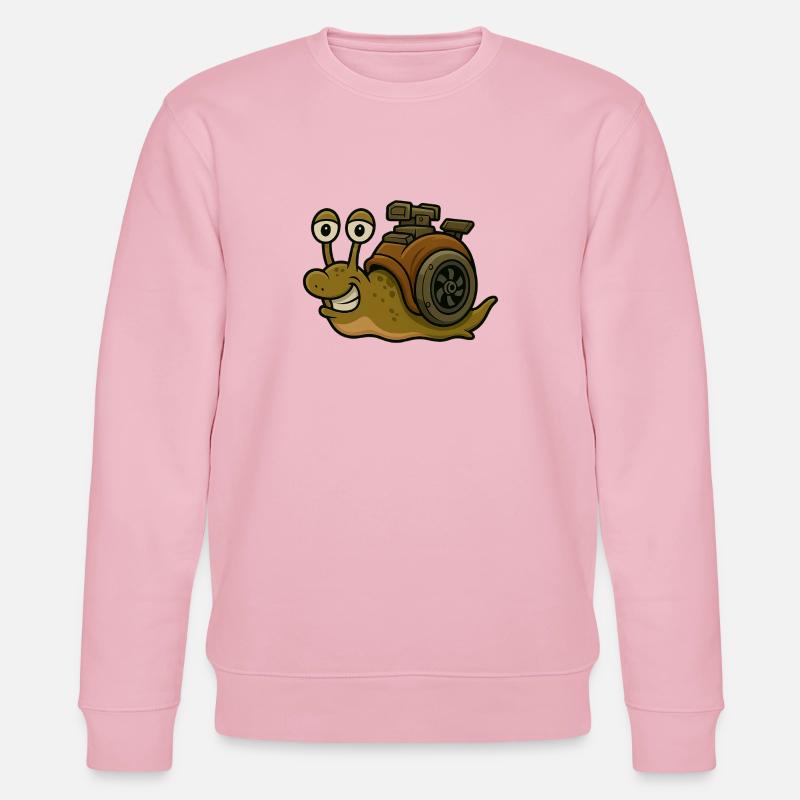 Peur de la lenteur - Snail Design - Sweat bio CHANGER Stanley/Stella Unisexe - rose pâle