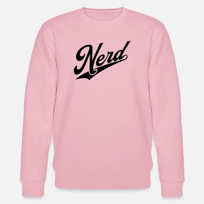 NERDY forever - NERD retro schwarz - Stanley/Stella Unisex Bio-Sweatshirt CHANGER  - Hellrosa