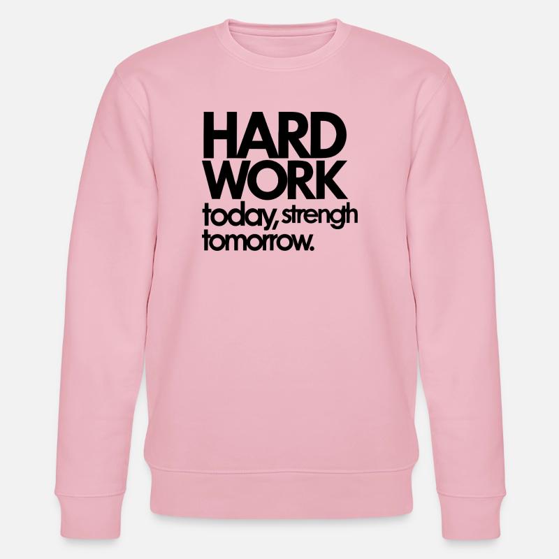 Abstraktes geometrisches Muster auf dunklem Hintergrund - Stanley/Stella Unisex Bio-Sweatshirt CHANGER  - Hellrosa