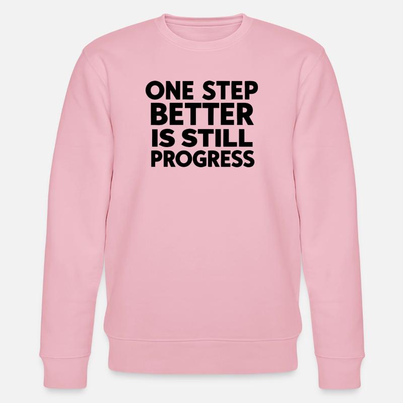 Lebendiges geometrisches abstraktes Muster - Stanley/Stella Unisex Bio-Sweatshirt CHANGER  - Hellrosa