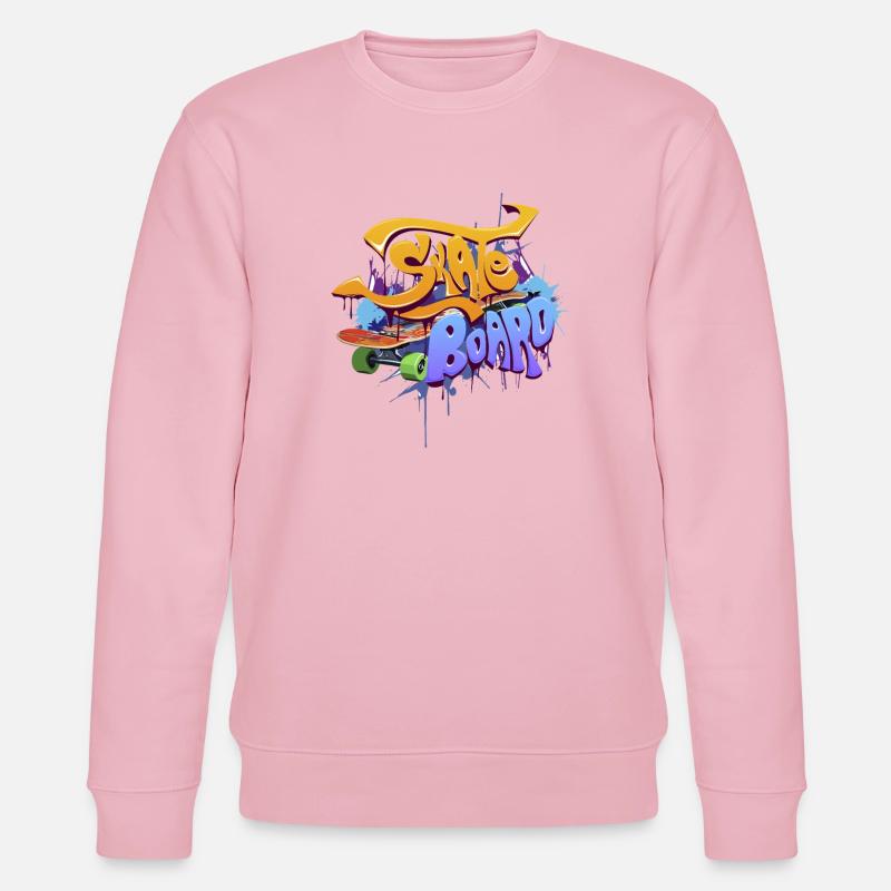 Graffiti Skate Board Design - Stanley/Stella Unisex Bio-Sweatshirt CHANGER  - Hellrosa