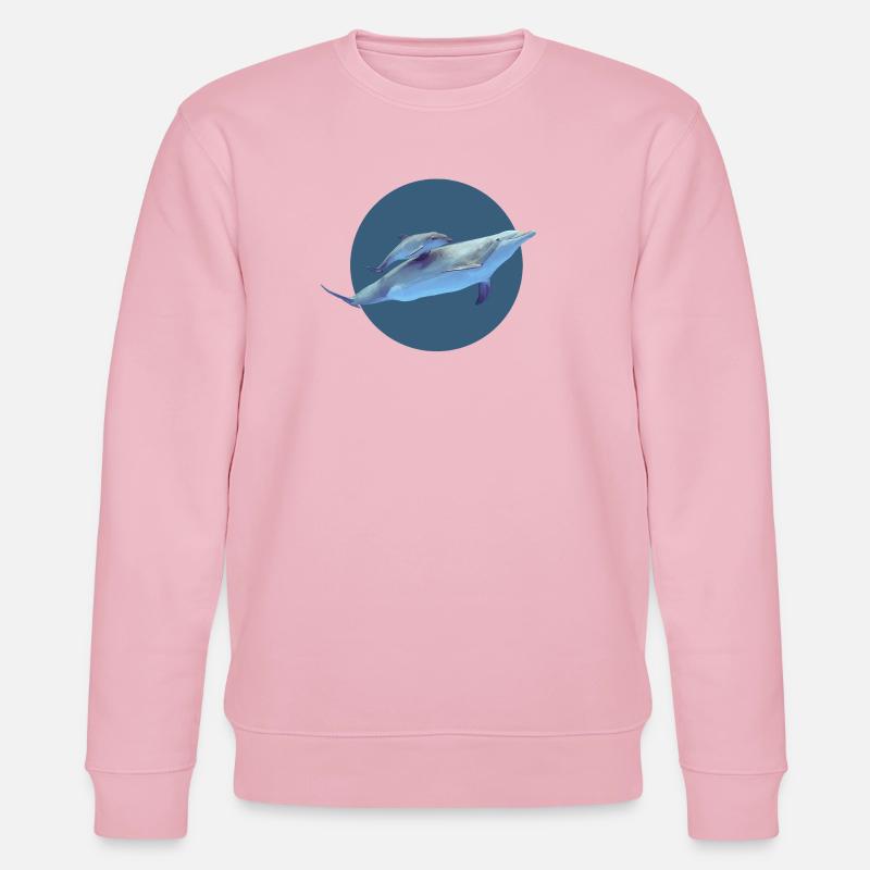 Delfin - Stanley/Stella Unisex Bio-Sweatshirt CHANGER  - Hellrosa