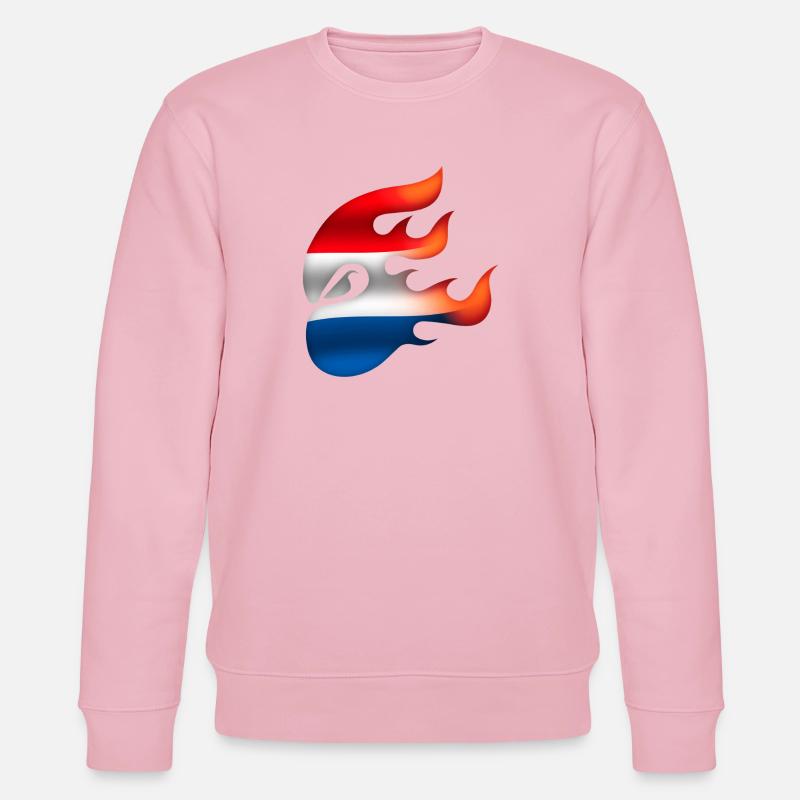 Drapeau des Pays-Bas - Pays-Bas - Ninja - Sweat bio CHANGER Stanley/Stella Unisexe - rose pâle