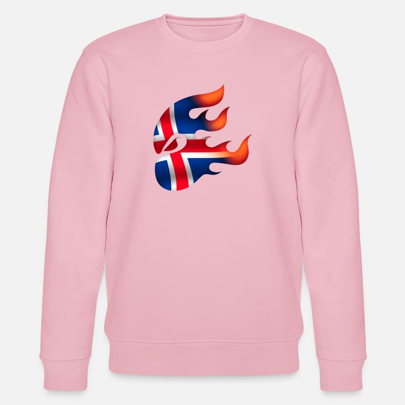 Drapeau de l’Islande - Islande - Ninja - Sweat bio CHANGER Stanley/Stella Unisexe - rose pâle