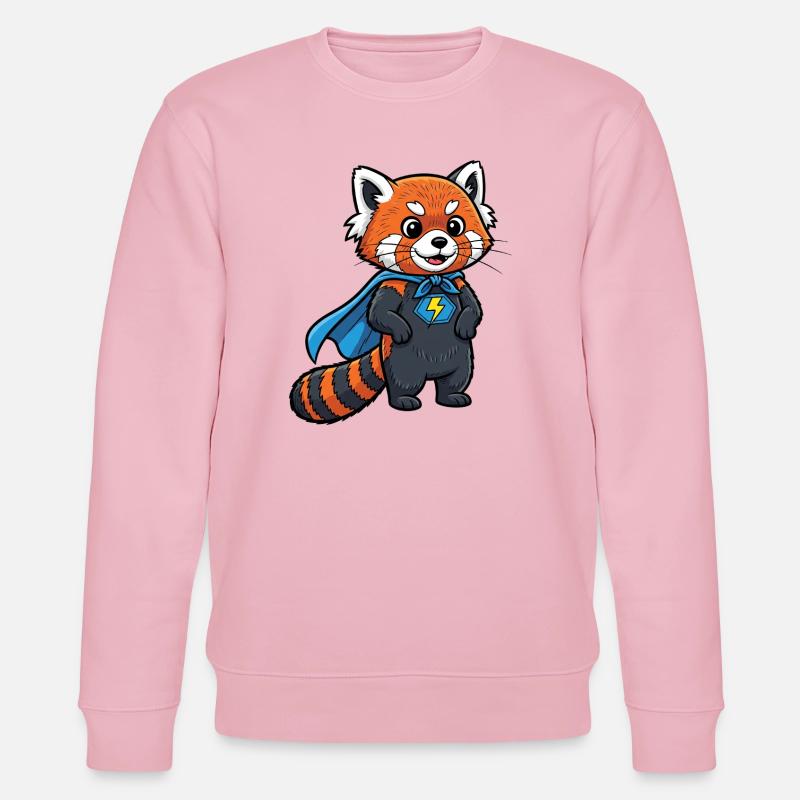 Conception de chaton de super-héros - Sweat bio CHANGER Stanley/Stella Unisexe - rose pâle