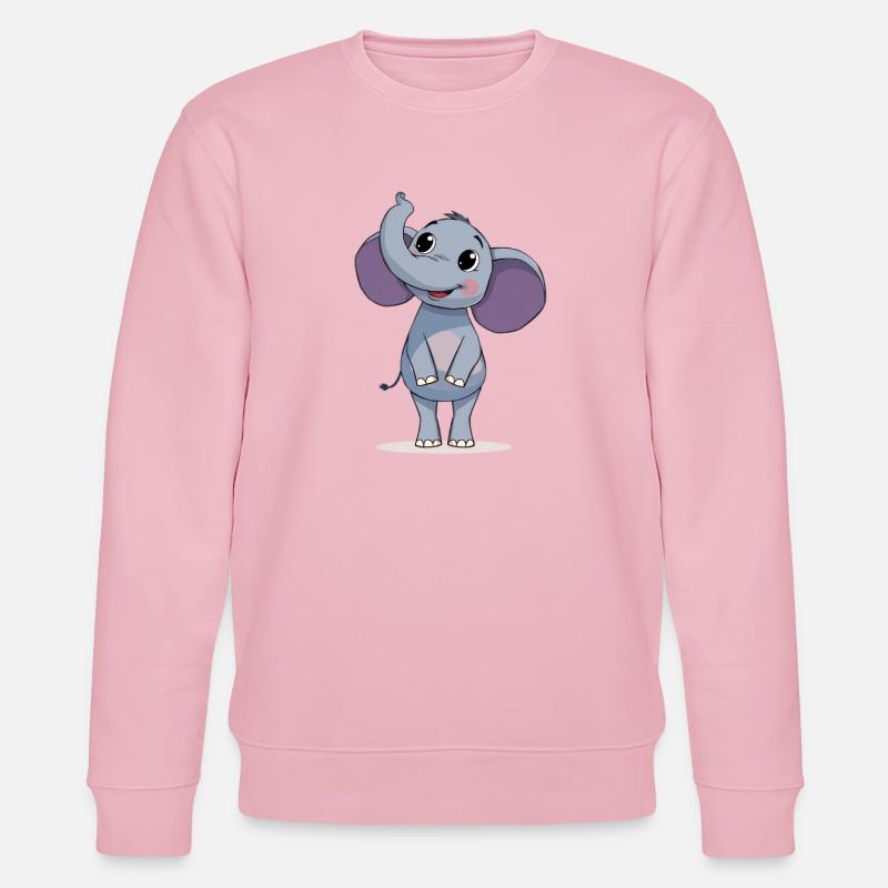 Conception graphique d’éléphant mignon - Sweat bio CHANGER Stanley/Stella Unisexe - rose pâle