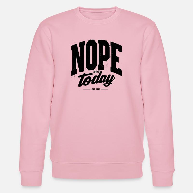 N O P E - Sweat bio CHANGER Stanley/Stella Unisexe - rose pâle