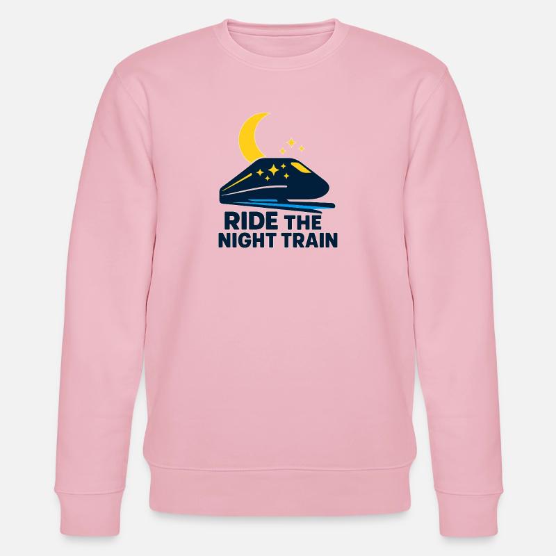 Ride the Night Train - Stanley/Stella Unisex Bio-Sweatshirt CHANGER  - Hellrosa