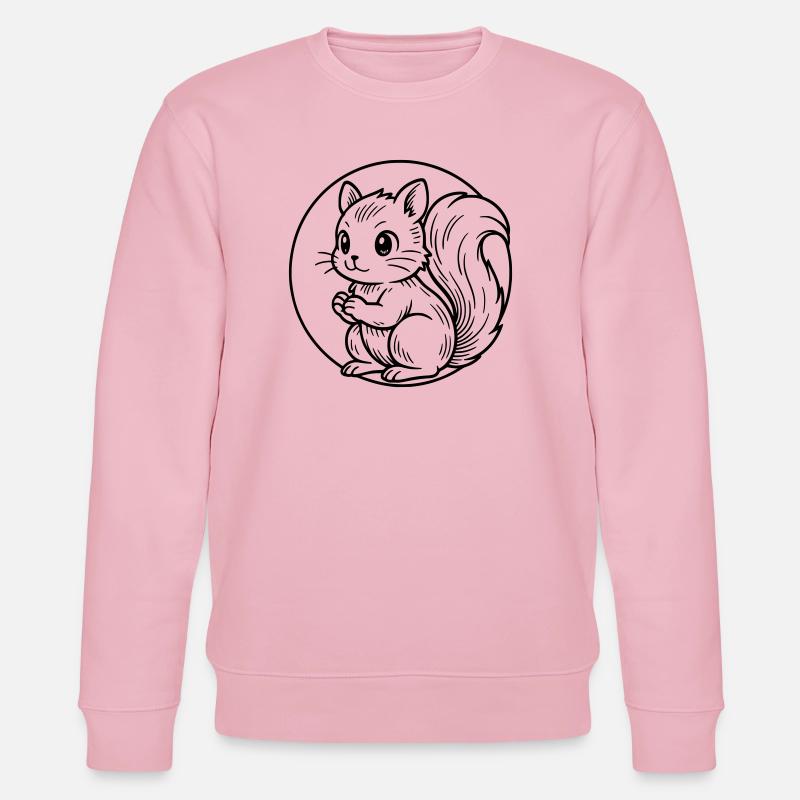 Eichhörnchen - Stanley/Stella Unisex Bio-Sweatshirt CHANGER  - Hellrosa