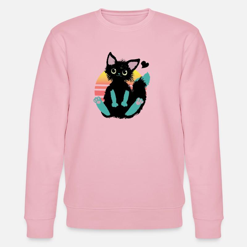 Chat Doodle - Sweat bio CHANGER Stanley/Stella Unisexe - rose pâle