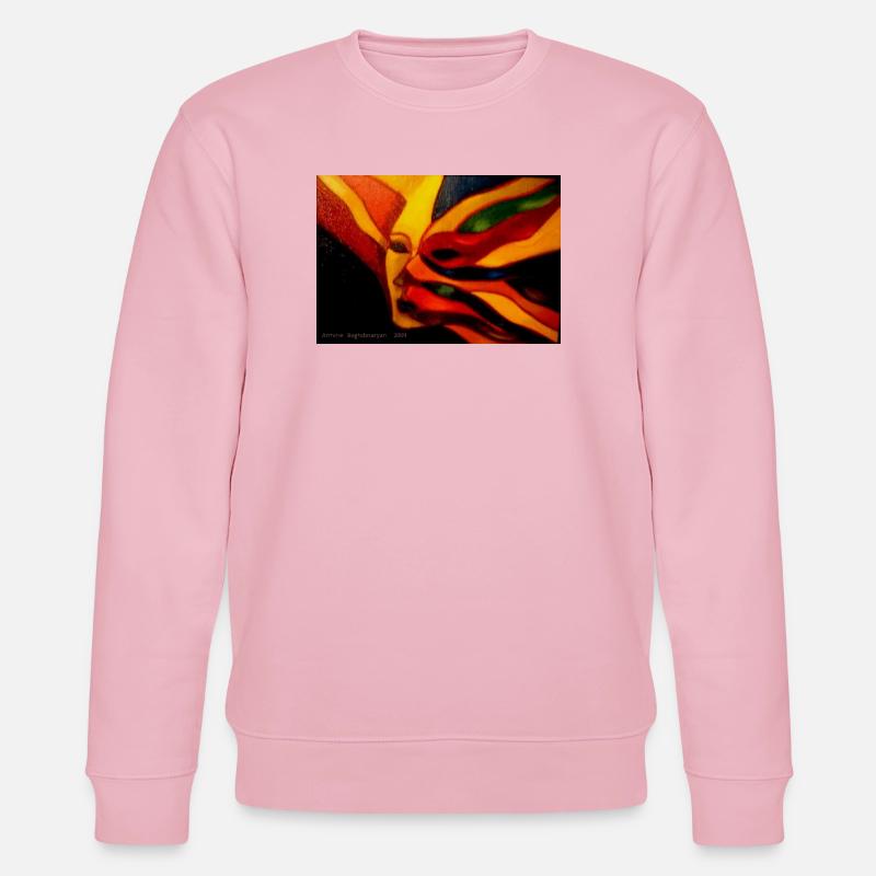 Traum von extravaganten Farben - Stanley/Stella Unisex Bio-Sweatshirt CHANGER - Hellrosa