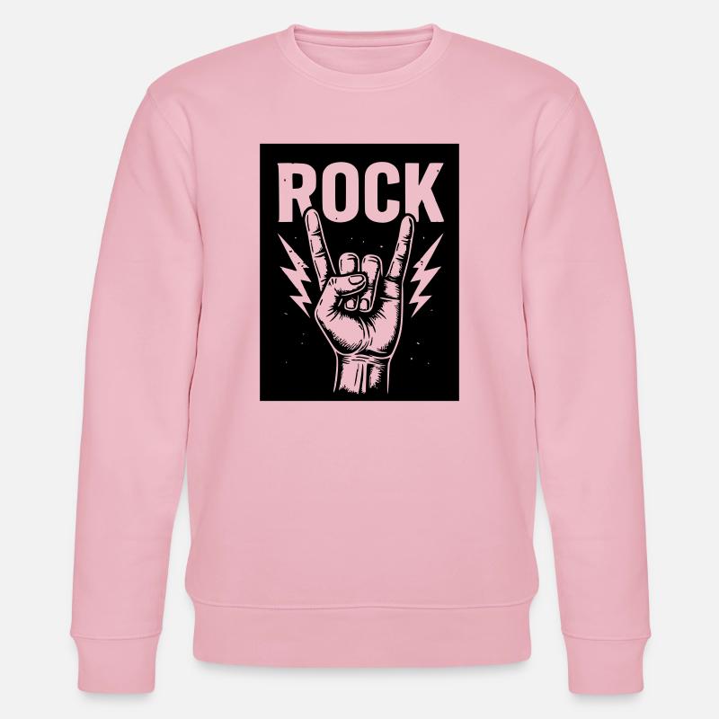 Rock on - Stanley/Stella Unisex Bio-Sweatshirt CHANGER  - Hellrosa