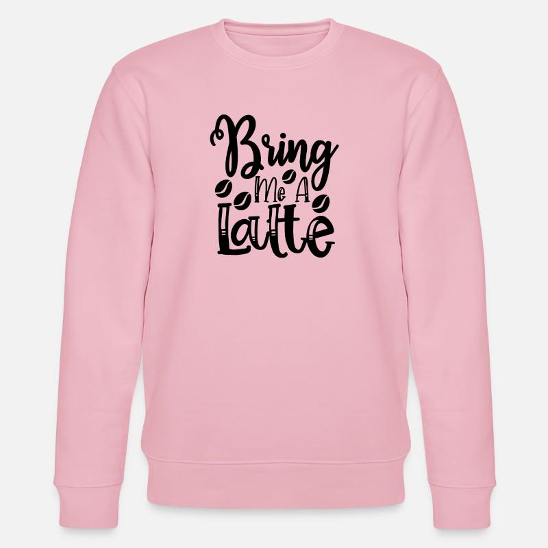 Bring mir einen Latte - Stanley/Stella Unisex Bio-Sweatshirt CHANGER  - Hellrosa