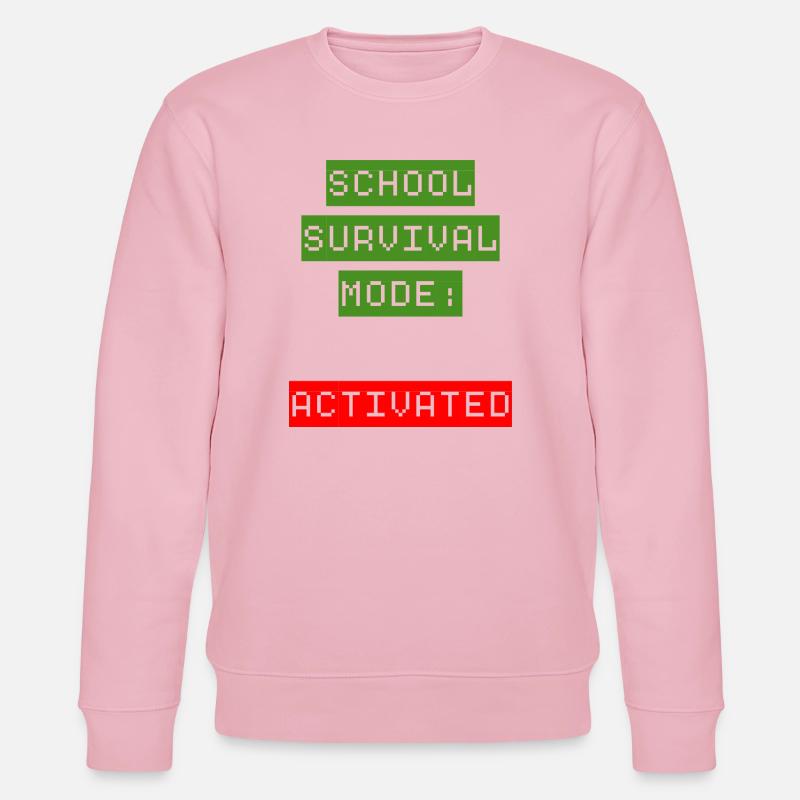 Mode de survie à l’école : Activé - Sweat bio CHANGER Stanley/Stella Unisexe - rose pâle