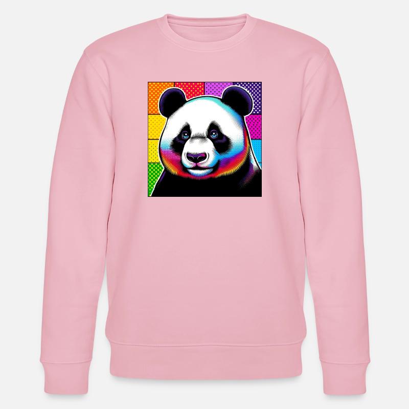 panda - Sweat bio CHANGER Stanley/Stella Unisexe - rose pâle
