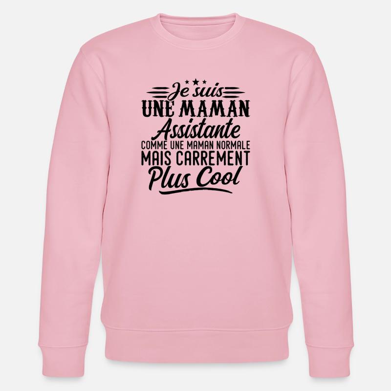 Assistant Mom: normal, aber knallharter - Stanley/Stella Unisex Bio-Sweatshirt CHANGER  - Hellrosa