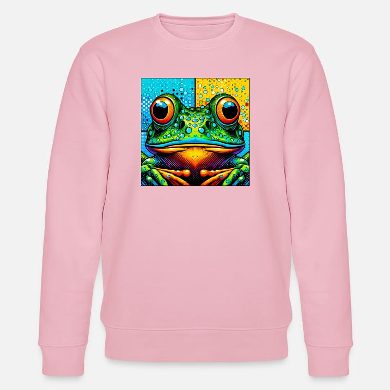 Frosch - Stanley/Stella Unisex Bio-Sweatshirt CHANGER  - Hellrosa