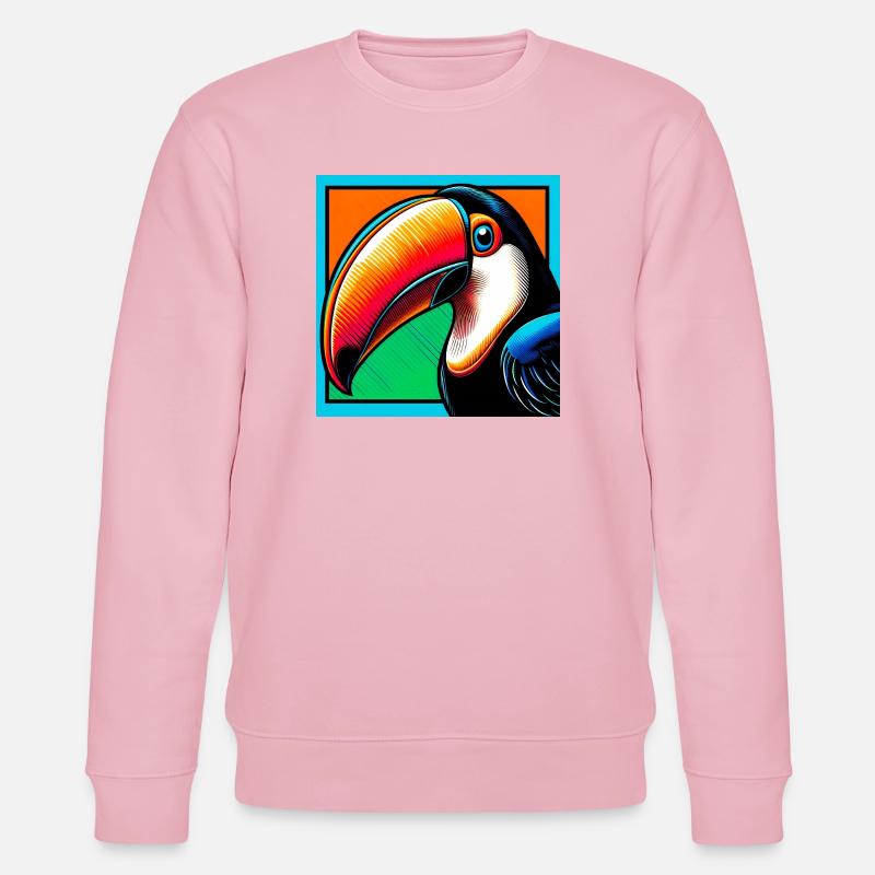 Tukan - Stanley/Stella Unisex Bio-Sweatshirt CHANGER  - Hellrosa
