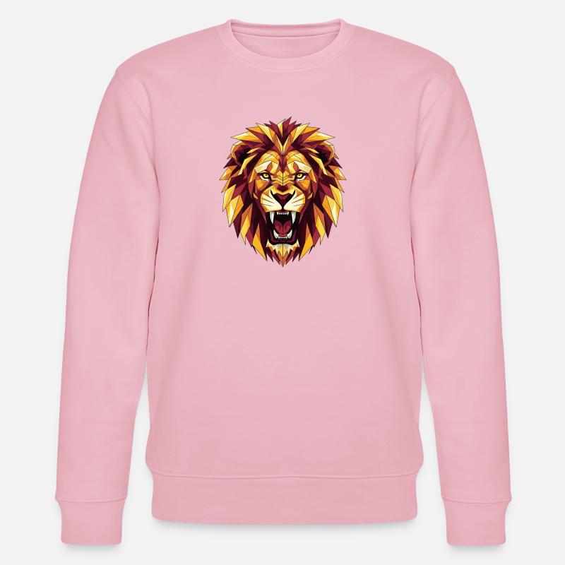 löwe - Stanley/Stella Unisex Bio-Sweatshirt CHANGER  - Hellrosa