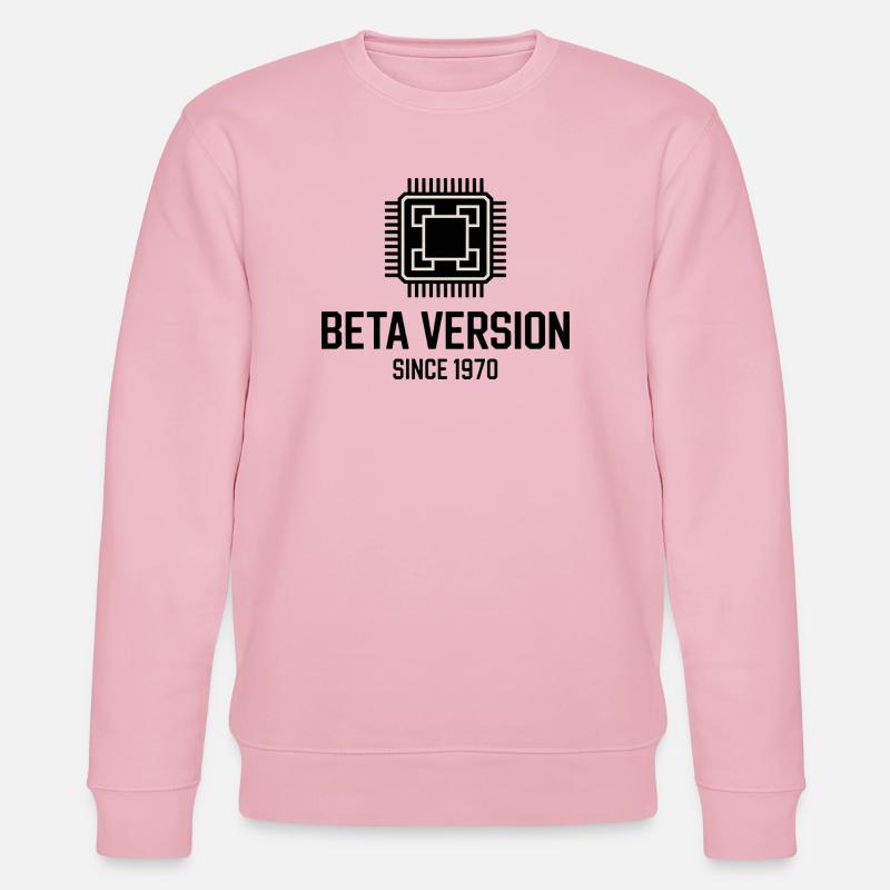 Minimalist Quadratischer Kare Design - Stanley/Stella Unisex Bio-Sweatshirt CHANGER - Hellrosa