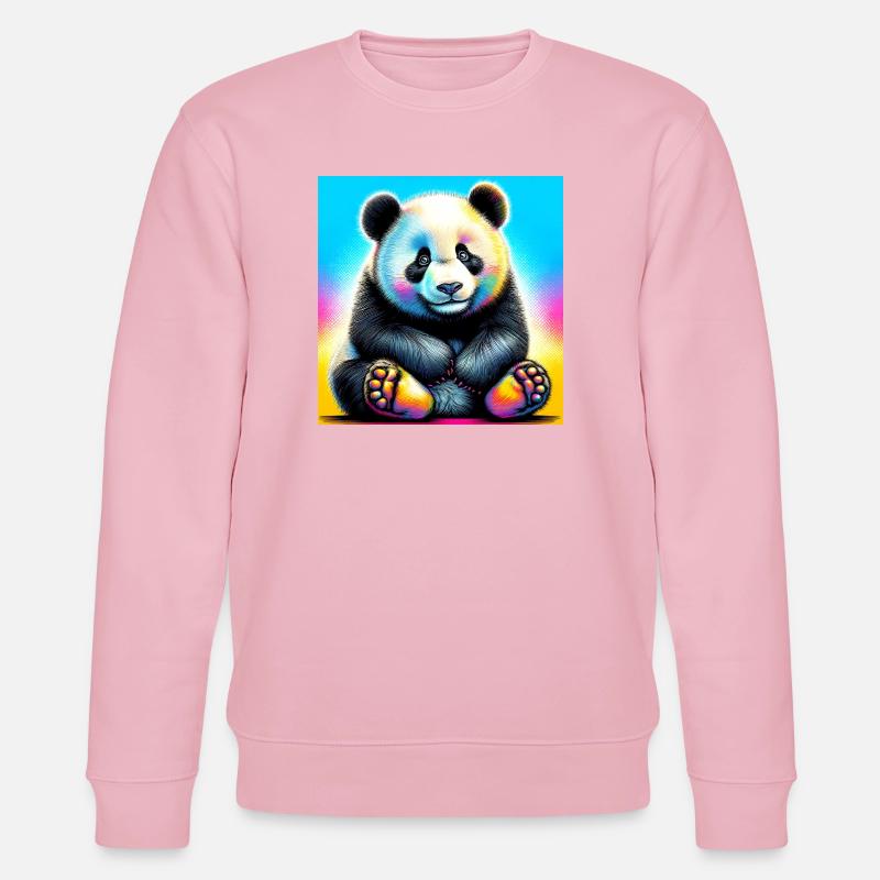 panda - Sweat bio CHANGER Stanley/Stella Unisexe - rose pâle