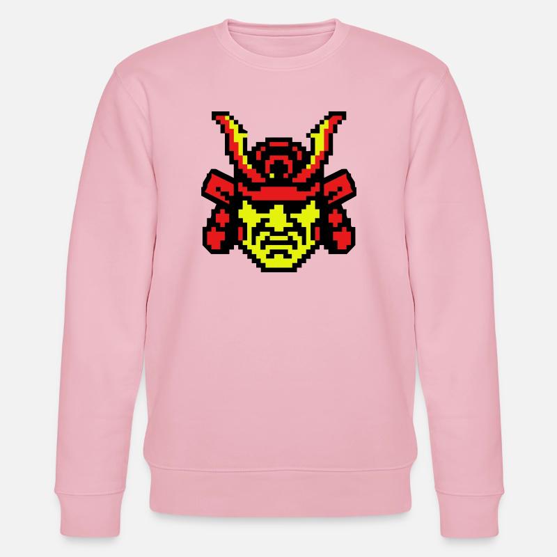 Pixel Samurai 8bit - Stanley/Stella Unisex Bio-Sweatshirt CHANGER  - Hellrosa