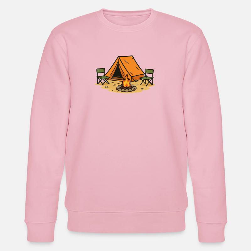 Conception de camp de camping aventureux - Sweat bio CHANGER Stanley/Stella Unisexe - rose pâle